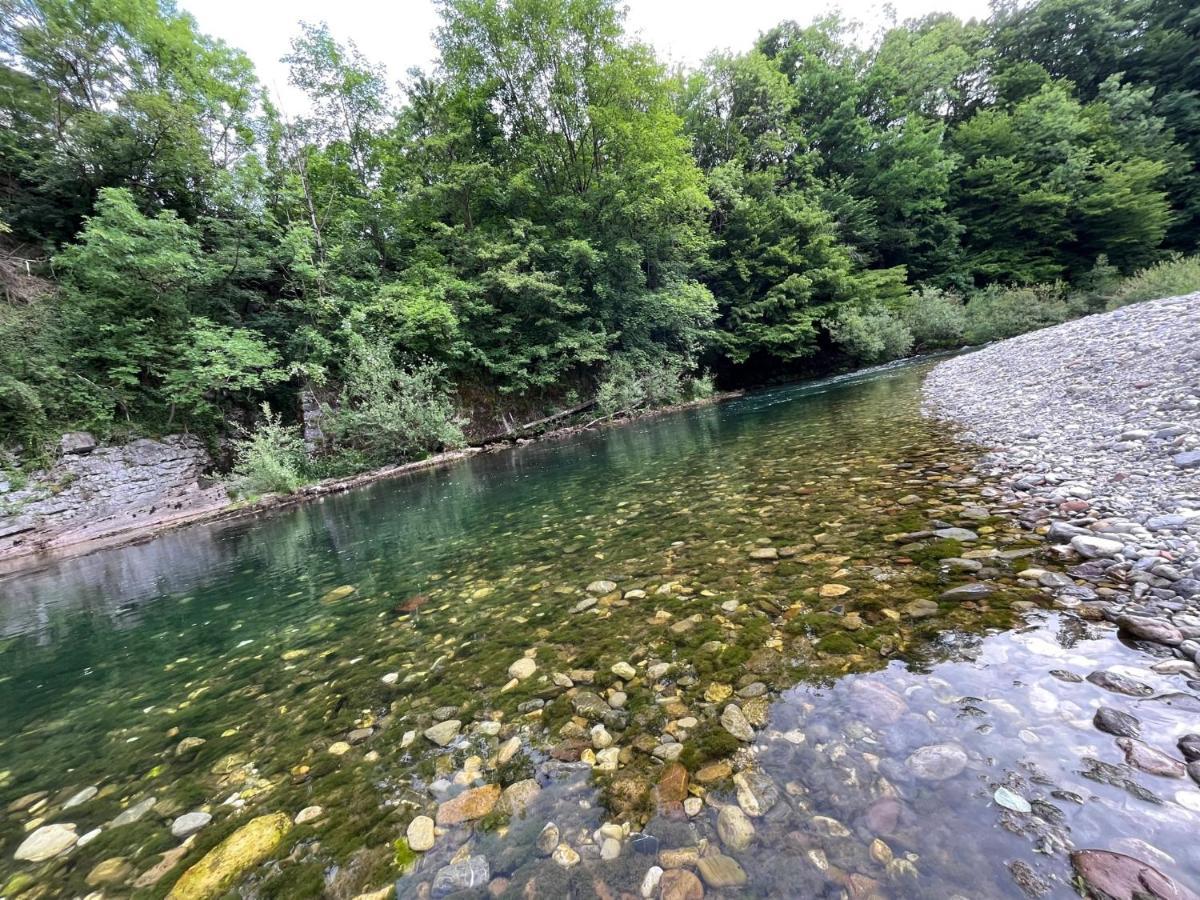 Riverside Villa Avo - Apartment Sara Spodnja Idrija Dış mekan fotoğraf